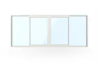 WG 100 Slimline 4-Teiliges Fassadenelement