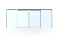 WG 100 Slimline 4-Teiliges Fassadenelement