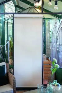Schattenvorhang für Green Room Season - Längswand