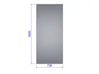 Glas für Dach und Seite, gehärtet 4 mm (Euro-Serre)