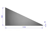 Giebelglas für Maxi 3