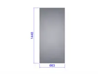 Glas für breite Tür Euro-Serre-Gewächshaus