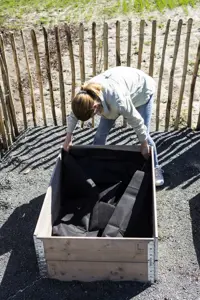 Rindenplane für Hochbeete