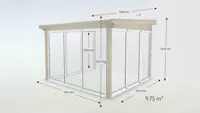 Wintergarten Pultdach Basic Glas