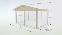Wintergarten Satteldach Basic Glas