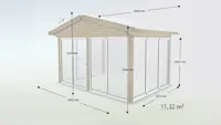 Wintergarten Satteldach Basic Glas