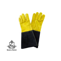 Gartenhandschuh Gauntlet aus Leder, Herren