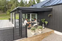 Wintergarten Pultdach mit verlängertem Dach