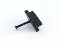 T-Clip aus Kunststoff mit Schraube